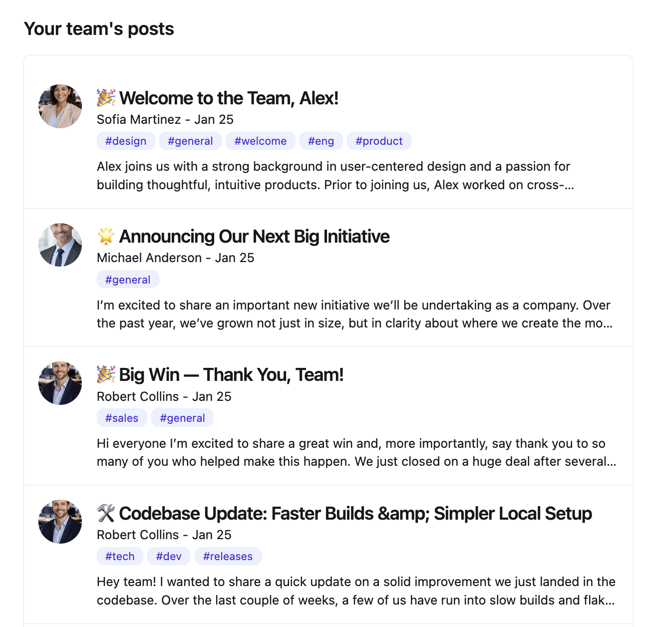 Harkn timeline preview